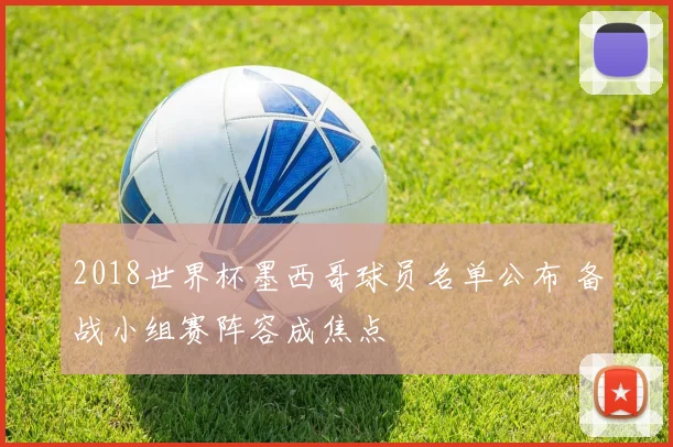 2018世界杯墨西哥球员名单公布 备战小组赛阵容成焦点